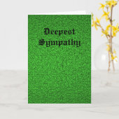 最も深い悔やみや弔慰 カード (黄色い花)