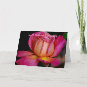 最も深い悔やみや弔慰 カード