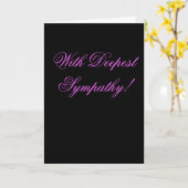 最も深い悔やみや弔慰! カード (黄色い花)