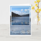 最も深い悔やみや弔慰、スコットランド、インベラレー、 カード (黄色い花)