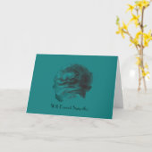 最も深い悔やみや弔慰、ティール（緑がかった色）バラ カード (黄色い花)