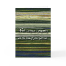 最も深い悔やみや弔慰、パートナーの喪失、スレッド