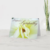 "最も深い悔やみや弔慰"ホワイトルーゴサバラカード カード (正面)