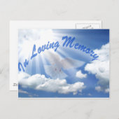 最も深い悔やみや弔慰_ ポストカード (正面/裏面)