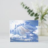 最も深い悔やみや弔慰_ ポストカード (スタンド正面)