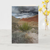最も深い悔やみや弔慰、マウンテンストームYucca弔意 カード (黄色い花)