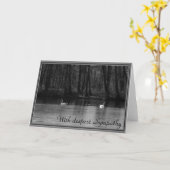 最も深い悔やみや弔慰-哀悼カードを使って カード (黄色い花)