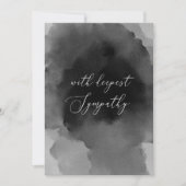 最も深い悔やみや弔慰。水彩黒文字 (正面)