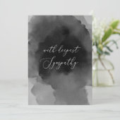 最も深い悔やみや弔慰。水彩黒文字 (スタンド正面)