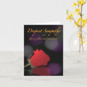 最も深い悔やみや弔慰、私の政治はあなたを未亡人にした カード (黄色い花)