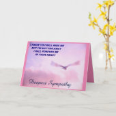 最も深い悔やみや弔慰、私は恋しく思あなたの_カード カード (黄色い花)