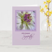 最も深い悔やみや弔慰、自殺 カード (黄色い花)