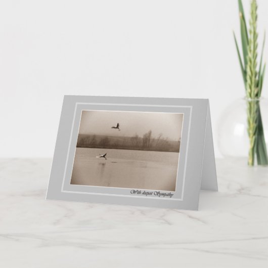 最も深い悔やみや弔慰- concolenceカードを使って カード (正面)