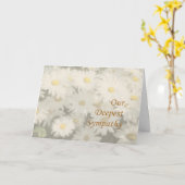 最も深い悔やみや弔慰- Dasiesカード カード (黄色い花)