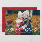 最も温かいホリデーシーズンの写真カード シーズンカード (正面/裏面)