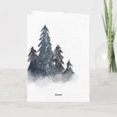 最も温かい願い スカンディ ベア イン フォレスト クリスマス カード (裏面)