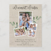 最も温かい願い バルコニー ユーカリ 写真 コラージュ シーズンポストカード (正面)