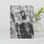 最も温かい願い | ホリデー フォト カード (スタンド正面)