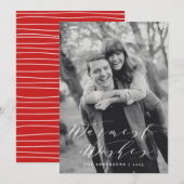 最も温かい願い | ホリデー フォト カード (正面/裏面)