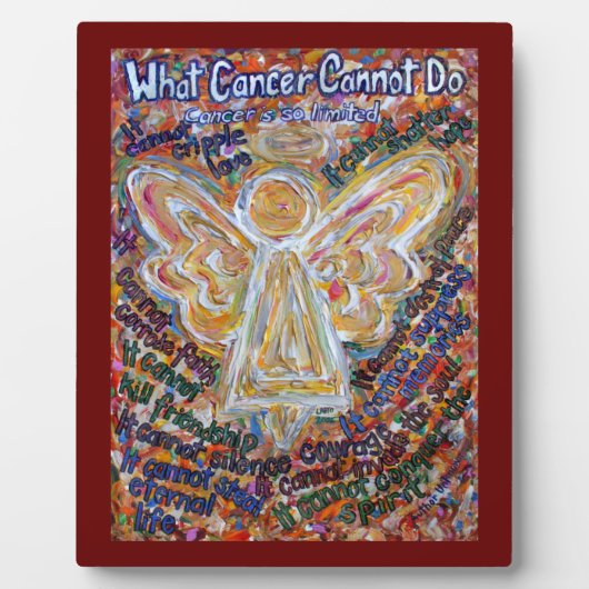 最も熱い癌の天使絵画の詩のプラーク フォトプラーク (正面)