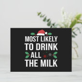 最も牛乳を飲み干しそうなクリスマスマッチ シーズンカード (スタンド正面)