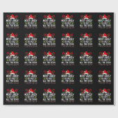 最も犬のクリスマスを愛撫する可能性がおもしろい高い ラッピングペーパー (フラット)