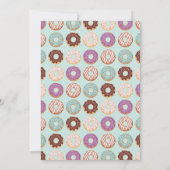 最も甘いひと 青い氷のドーナツ 赤ちゃんの初めての誕生日 招待状 (裏面)