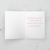 最も甘いクリスマスの願い　サンタ＆マカロン シーズンカード (内部)