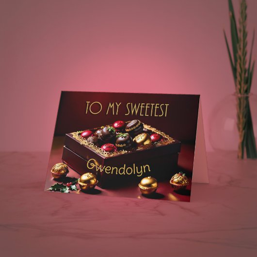 最も甘いクリスマスカード サンキューカード