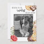 最も甘いホリデー フラット ホリデー カード (正面)