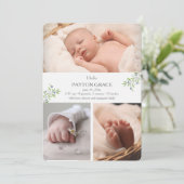 最も甘い到着の写真の誕生の発表 案内状 (スタンド正面)