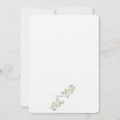 最も甘い到着の写真の誕生の発表 案内状 (裏面)