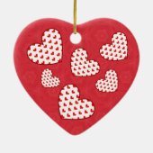 最も甘い孫娘の赤いハートV05 セラミックオーナメント (裏面)
