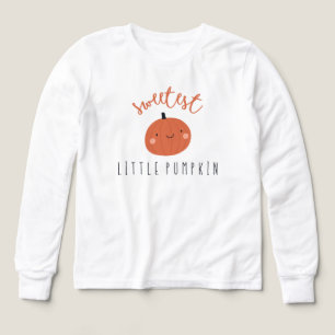 最も甘い小さなカボチャ男の子長袖Tシャツ