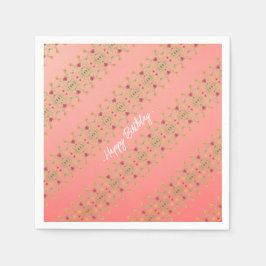 最も甘い小さなフローラ スタンダードカクテルナプキン