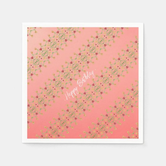 最も甘い小さなフローラ スタンダードカクテルナプキン (正面)