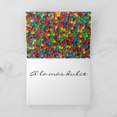 最も甘い誕生日カード – スペインの誕生日 カード (内部)