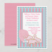 最も甘く小さいサーカスの招待状 招待状 (正面/裏面)