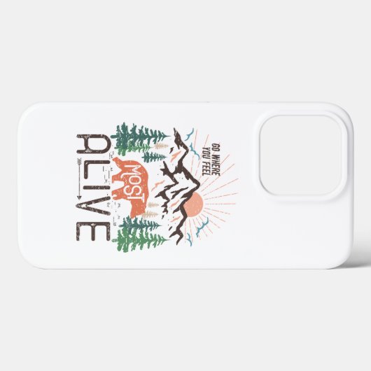 最も生き生きとし感じたインスピレーションを得て行く Case-Mate iPhoneケース (裏面 (横))