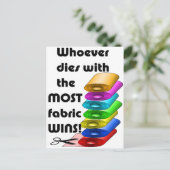 最も生地で死ぬ者が勝つ！ ポストカード (スタンド正面)