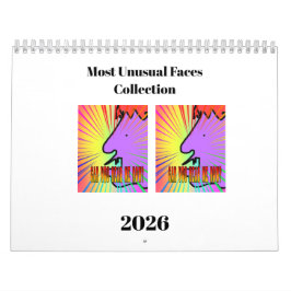 最も異常な顔収集おもしろいカレンダー カレンダー