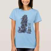 最も痛い敗者女性のブルーシャツ Tシャツ (正面)