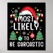 最も皮肉な家族のクリスマスおもしろいホリである可能性が高い ポスター (正面)