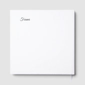 最も真実の願いを書き留めるための本 ゲストブック (裏面)