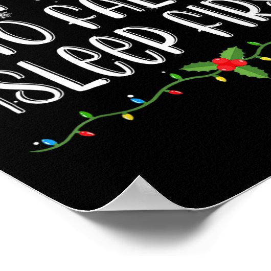 最も秋眠っている最初のおもしろいクリスマス家族 ポスター (角)