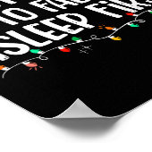 最も秋眠っている最初のおもしろいクリスマス家族 ポスター (角)