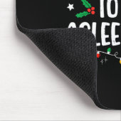 最も秋眠っている最初のおもしろいクリスマス家族 マウスパッド (コーナー)