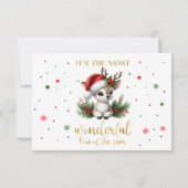 最も素敵なクリスマスの時間 サンキューカード (裏面)