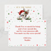 最も素敵なクリスマスの時間 サンキューカード (正面/裏面)