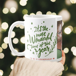 最も素敵なクリスマス フェスティブ フォト コーヒーマグカップ